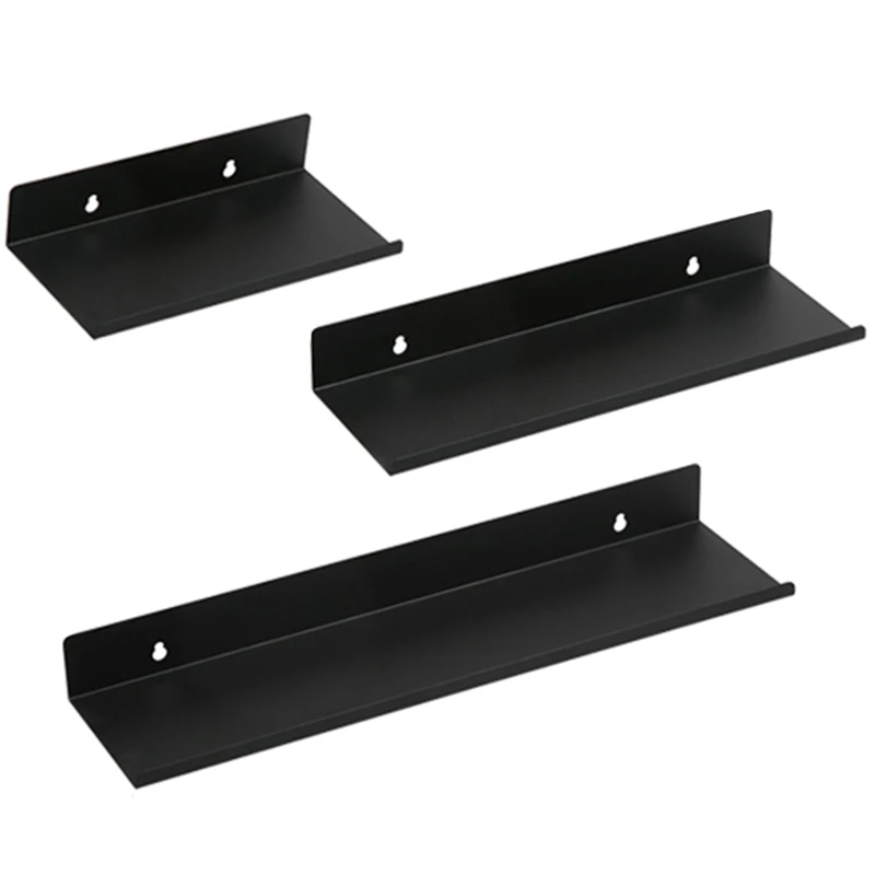 Metal Shelves Wall Mounted, Heavy Duty Iron Decorative Ledge Shelf for Bathroom, Kitchen, Kids Room(Set of 3, Black)
Metal Shelves Wall Mounted, Heavy Duty Iron Decorative Ledge Shelf for Bathroom, Kitchen, Kids Room(Set of 3, Black)