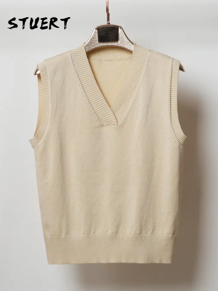 New Commuter Style V-neck Knitted Undershirt Overlapping Shoulder Sweater Vest Sweater Women Vintage Pullover Korean Fashion Top
New Commuter Style V-neck Knitted Undershirt Overlapping Shoulder Sweater Vest Sweater Women Vintage Pullover Korean Fashion Top