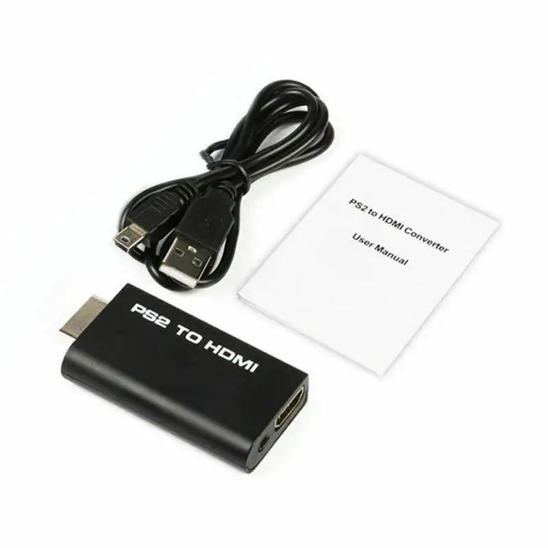 Мини-адаптер для видеоконвертера PS2 в HDMI с аудиовыходом 3 5 мм HDTV ПК поддержкой Plug
