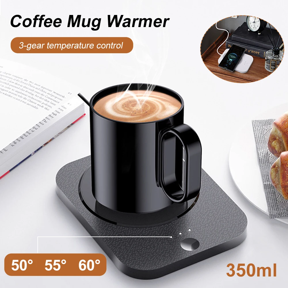 Coffee Mug Warmer and Wireless Charger 2 In 1 Coffee Warmer for Desk with Auto Off 3 Temperature Setting Ceramic Mug Included
Coffee Mug Warmer and Wireless Charger 2 In 1 Coffee Warmer for Desk with Auto Off 3 Temperature Setting Ceramic Mug Included