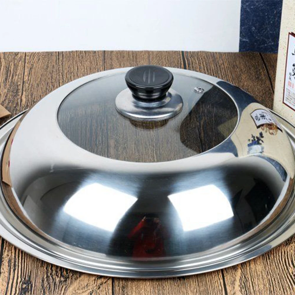 Stainless Steel Thick Transparent Tempered Glass Lid Cover Soup Pot Saucepan Frying Pan Wok Lid With Knob Kitchen Cooker Part
Stainless Steel Thick Transparent Tempered Glass Lid Cover Soup Pot Saucepan Frying Pan Wok Lid With Knob Kitchen Cooker Part