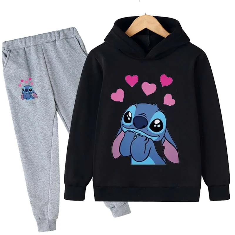 Autumn Boys Girls Stitch Clothes Sets Baby Kids Cartoon Print Hoodies+Pants 2pcs Set Child Clothing Setoutdoor Sportswear Suit
Autumn Boys Girls Stitch Clothes Sets Baby Kids Cartoon Print Hoodies+Pants 2pcs Set Child Clothing Setoutdoor Sportswear Suit