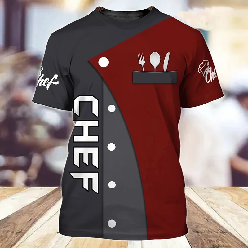 Chef Shirt Men's T-shirts 3D Custom Printed Men's Clothing O-Neck Oversized Cheap Short Sleeve Tops Fashion Punk Streetwear 6xl
Chef Shirt Men's T-shirts 3D Custom Printed Men's Clothing O-Neck Oversized Cheap Short Sleeve Tops Fashion Punk Streetwear 6xl