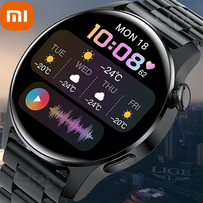 Xiaomi New Bluetooth Call Smart Watch Men Masculino Full Touch Screen Sports Fitness Watch Bluetooth Is Suitable for Android Ios
Xiaomi New Bluetooth Call Smart Watch Men Masculino Full Touch Screen Sports Fitness Watch Bluetooth Is Suitable for Android Ios