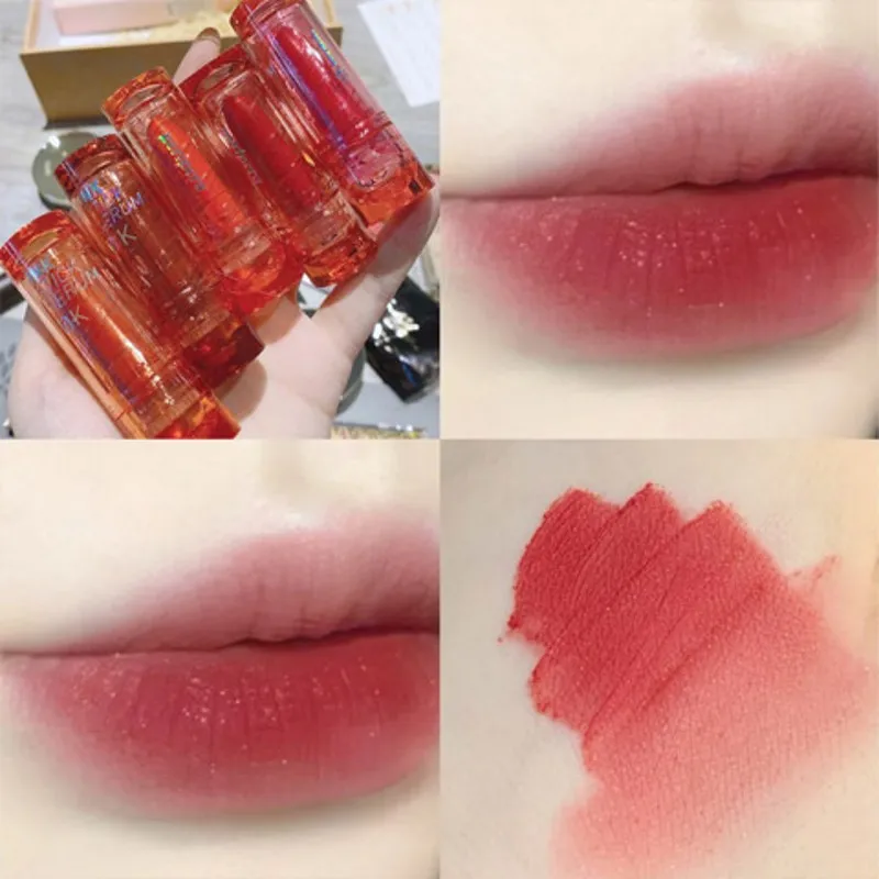 6 Colors Moisturizing Lipstick Matte Long Lasting Waterproof Strawberry Cherry Velvet Lipstick Dark Red Rose Tint Lips Makeup
6 Colors Moisturizing Lipstick Matte Long Lasting Waterproof Strawberry Cherry Velvet Lipstick Dark Red Rose Tint Lips Makeup