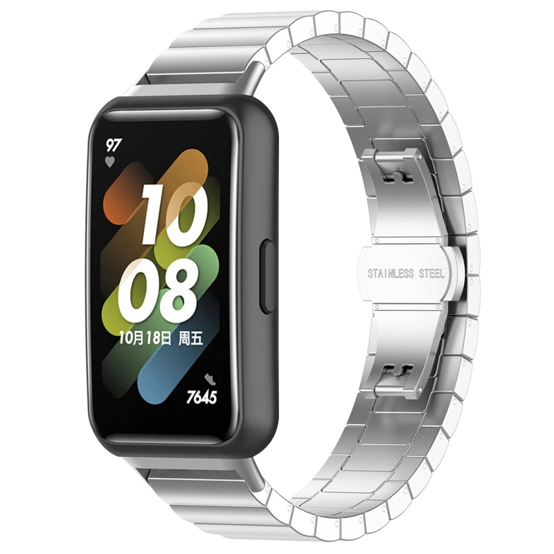 Ремешок из нержавеющей стали для Huawei Band 7 6 Smart Band, металлический браслет для Huawei Watch Fit 2, браслет для Honor Band 6
Ремешок из нержавеющей стали для Huawei Band 7 6 Smart Band, металлический браслет для Huawei Watch Fit 2, браслет для Honor Band 6