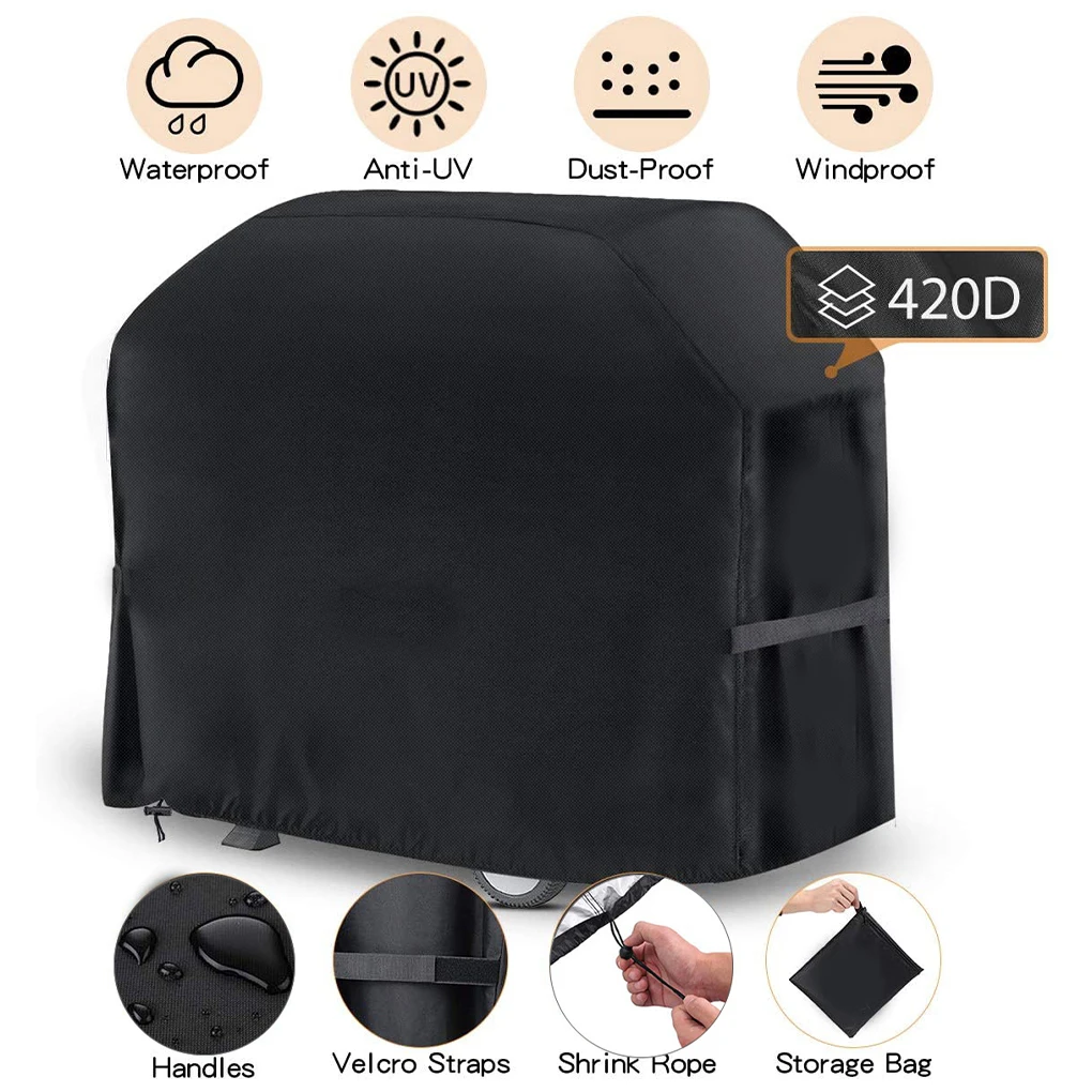 BBQ Grill Barbeque Cover Anti-Dust Waterproof Heavy Duty Charbroil BBQ Cover Outdoor Rain Protective Barbecue Cover 3 Size
BBQ Grill Barbeque Cover Anti-Dust Waterproof Heavy Duty Charbroil BBQ Cover Outdoor Rain Protective Barbecue Cover 3 Size