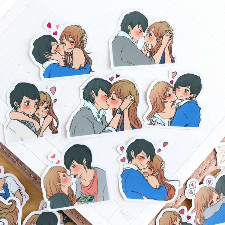 45PCS Cute cartoon couple Stickers Crafts And Scrapbooking stickers book Student label Decorative sticker DIY Stationery 
45PCS Cute cartoon couple Stickers Crafts And Scrapbooking stickers book Student label Decorative sticker DIY Stationery