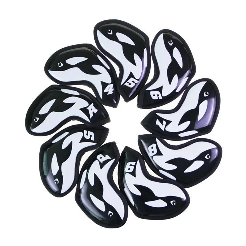 Golf Iron Cover Golf Club Head Cover Killer Whale Iron Protective Cover Whale Club Cap Cover Pu Waterproof 9Pcs/Group
Golf Iron Cover Golf Club Head Cover Killer Whale Iron Protective Cover Whale Club Cap Cover Pu Waterproof 9Pcs/Group