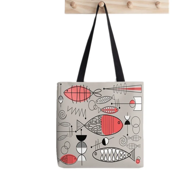 2021 Shopper Fish Salmon Printed Tote Bag women Harajuku shopper Funny handbag girl Shoulder shopping bag Lady Canvas Bag
2021 Shopper Fish Salmon Printed Tote Bag women Harajuku shopper Funny handbag girl Shoulder shopping bag Lady Canvas Bag