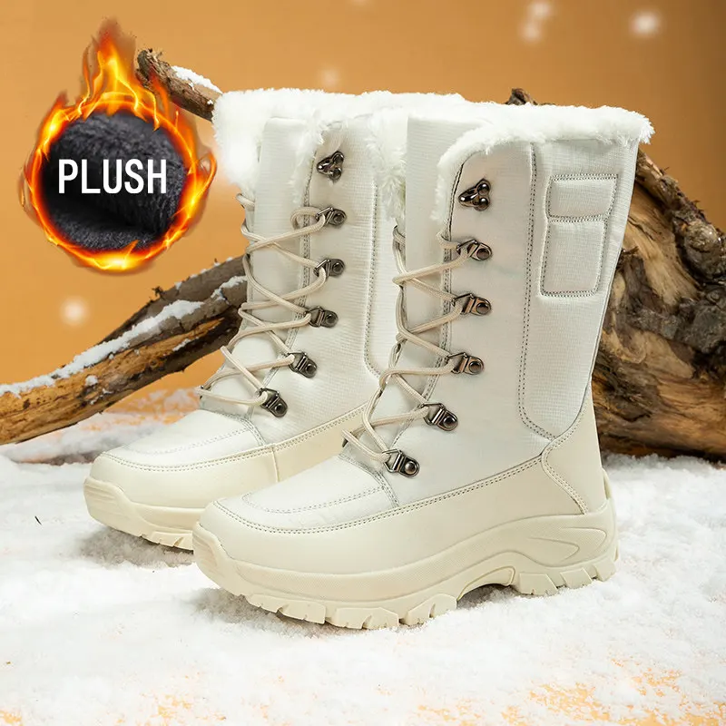 Winter Boots Women Shoes Waterproof Snow Boots Mid-Calf Plush Warm Boots Female Platform Outdoor Comfortable Booties for Women
Winter Boots Women Shoes Waterproof Snow Boots Mid-Calf Plush Warm Boots Female Platform Outdoor Comfortable Booties for Women