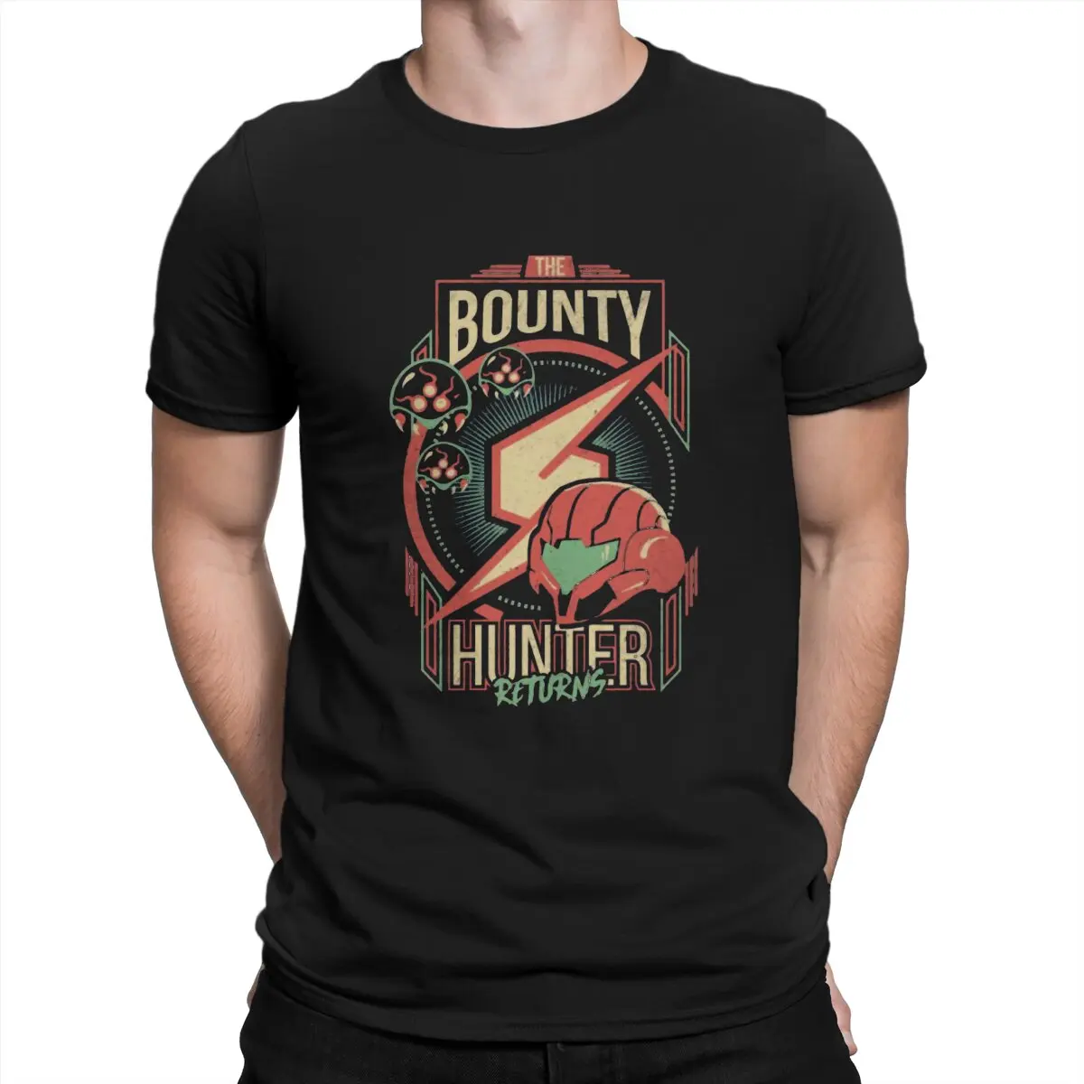 Bounty Hunter Classic Men T Shirt Metroid Prime Game Funny Tees Short Sleeve Round Collar T-Shirt 100% Cotton Printed Clothing
Bounty Hunter Classic Men T Shirt Metroid Prime Game Funny Tees Short Sleeve Round Collar T-Shirt 100% Cotton Printed Clothing