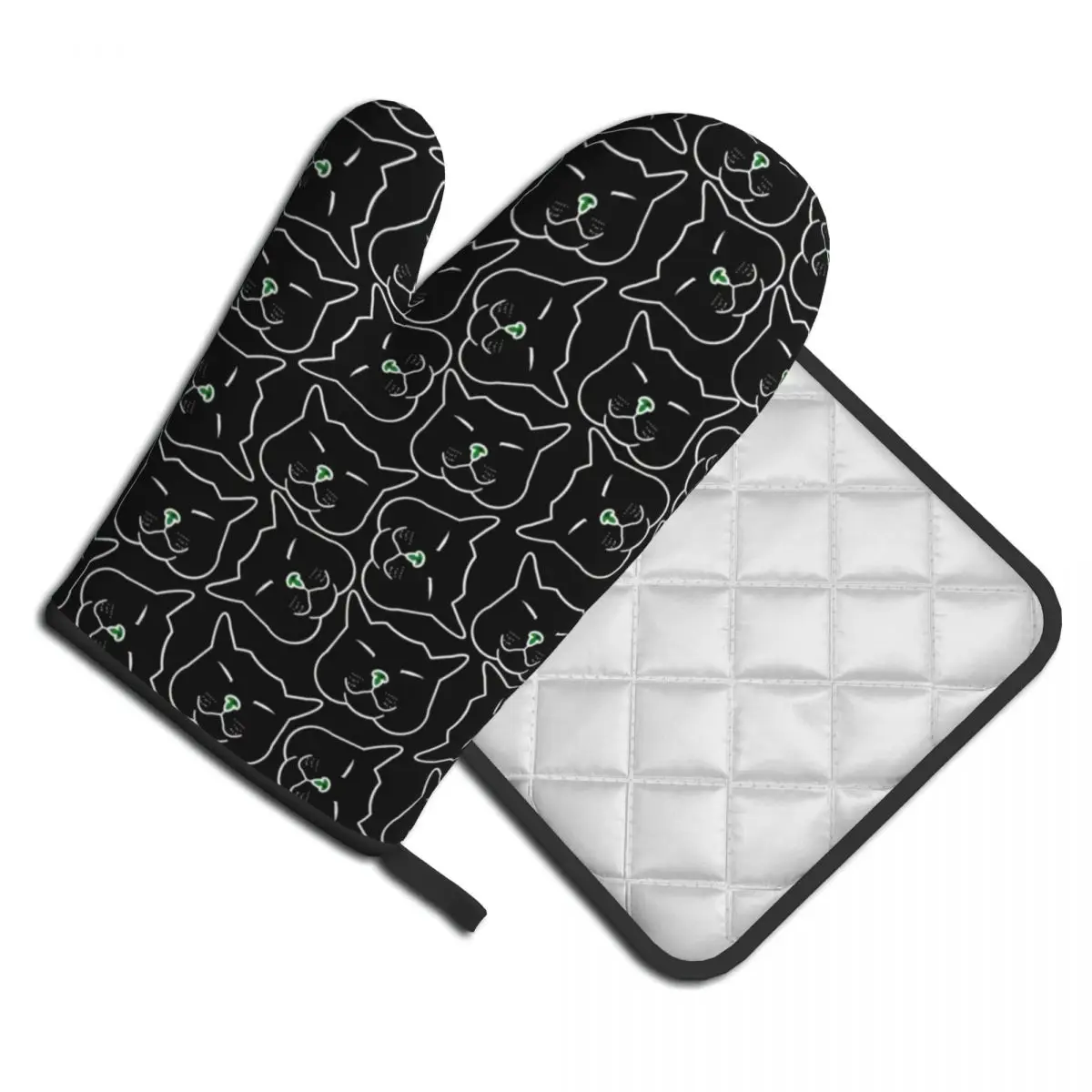 Black Cat Faces Kitchen Glove Abstract Animal Print Insulation Hot Oven Bowl Mitten Pot Holder Grill Air Fryer Mitts Set
Black Cat Faces Kitchen Glove Abstract Animal Print Insulation Hot Oven Bowl Mitten Pot Holder Grill Air Fryer Mitts Set