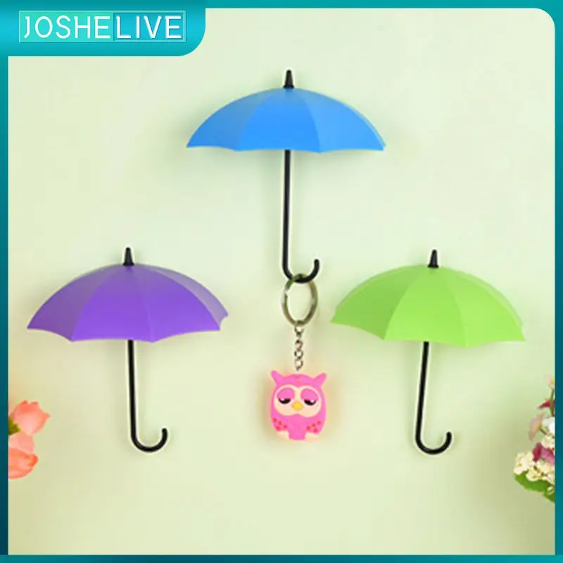 3pcs Colorful Umbrella Shape Door Hooks Keys Hanger Bathroom Kitchen Adhesive Sticky Holder Bathroom Accessories Organizer
3pcs Colorful Umbrella Shape Door Hooks Keys Hanger Bathroom Kitchen Adhesive Sticky Holder Bathroom Accessories Organizer