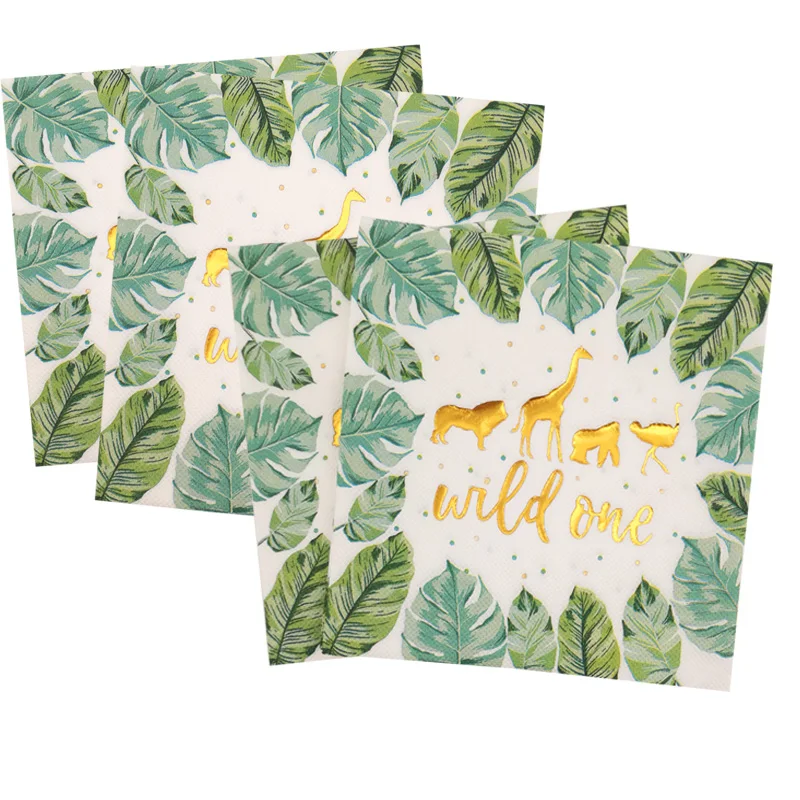 10pcs "Wild One" Jungle Animal Napkins Kids Happy Birthday Party 1st Birthday Wild Animal Hawaii Themed Party Decoration Tissue 
10pcs "Wild One" Jungle Animal Napkins Kids Happy Birthday Party 1st Birthday Wild Animal Hawaii Themed Party Decoration Tissue