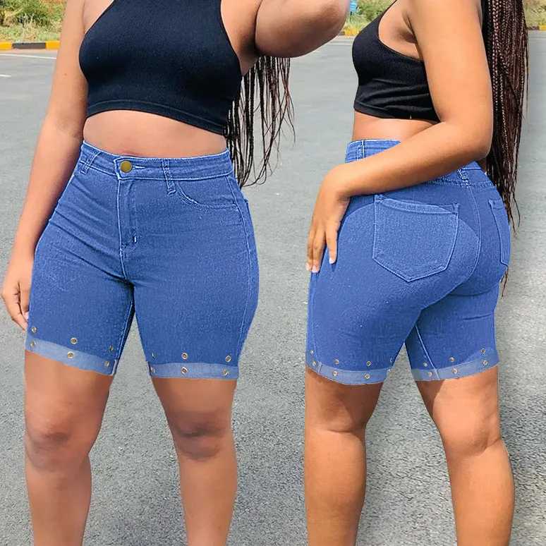 FL10593 Women's Jeans 2022 Summer New Fashion Casual Solid Color High Waist Eyelet Denim Five Points Women
FL10593 Women's Jeans 2022 Summer New Fashion Casual Solid Color High Waist Eyelet Denim Five Points Women