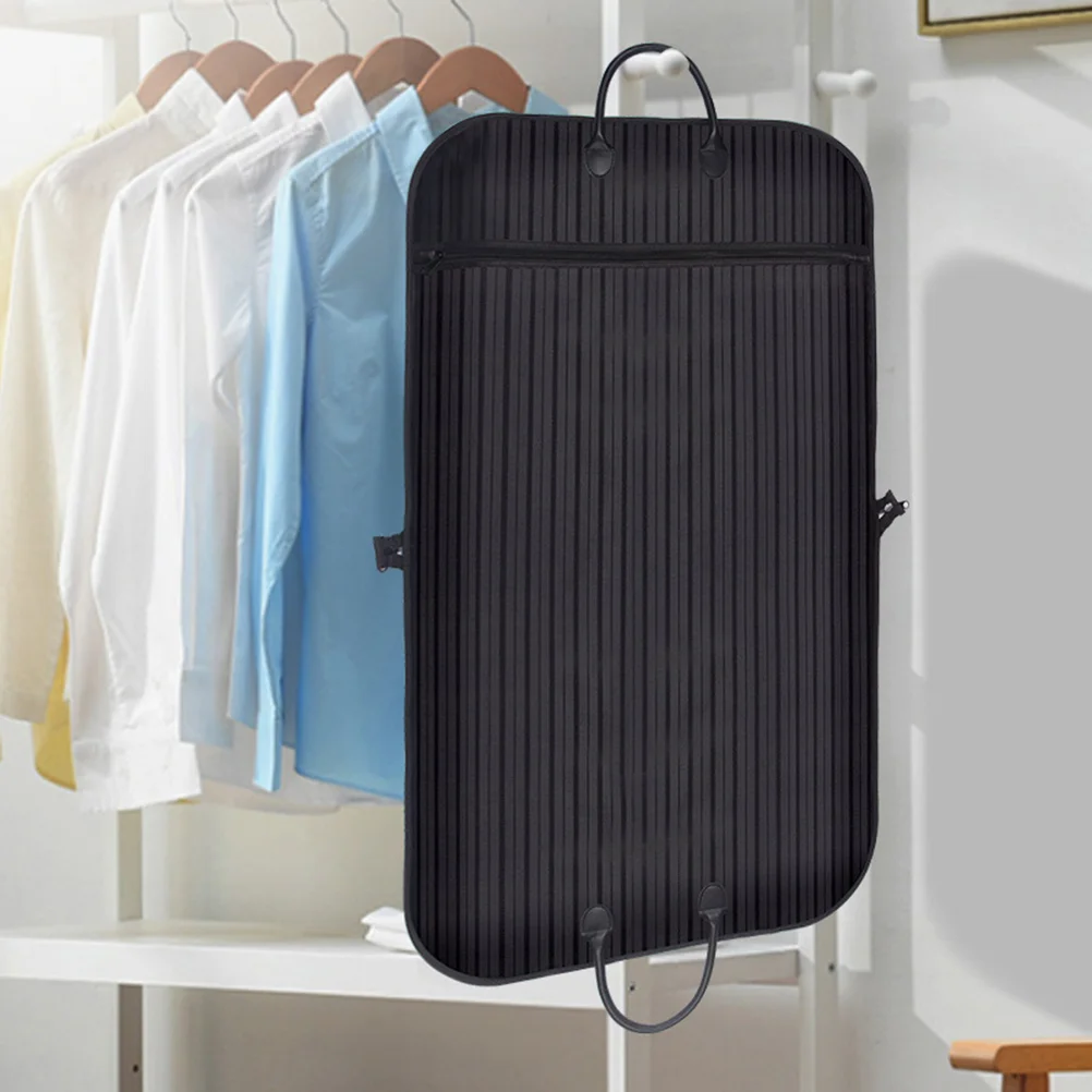 Oxford Cloth Suit Dust Cover Striped Suit Coat Bag Clothing Storage Bag Breathable Garment Suit Cover Clothes Dress Carrier Bag
Oxford Cloth Suit Dust Cover Striped Suit Coat Bag Clothing Storage Bag Breathable Garment Suit Cover Clothes Dress Carrier Bag