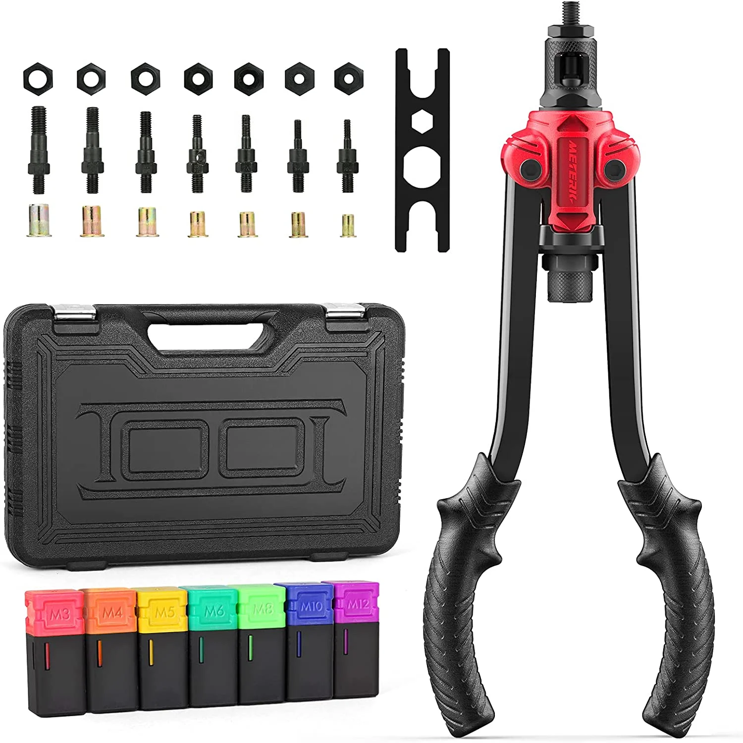 Meterk MK53 Riveter Gun Maintenance Kit High Quality 50# Carbon Steel Multifunctional Repair Tool With Metric Nut EU/US
Meterk MK53 Riveter Gun Maintenance Kit High Quality 50# Carbon Steel Multifunctional Repair Tool With Metric Nut EU/US