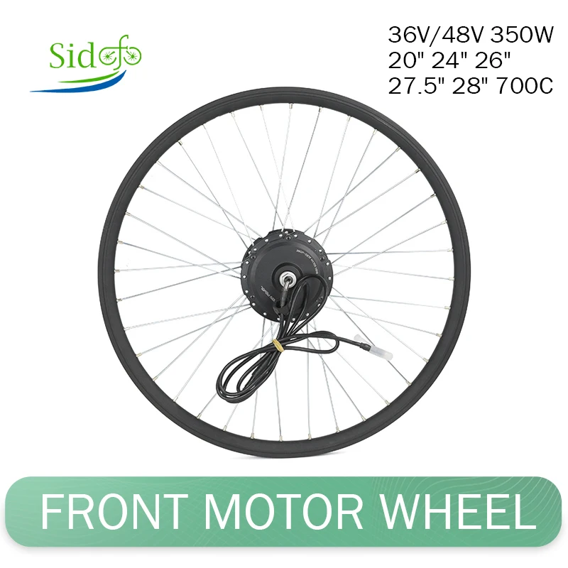 

36V-48V 350W Front Motor Wheel Ebike Conversion Kit 20" 24" 26" 28" 700C Electric Bicycle Gear Motor Front Wheel Hub Motor