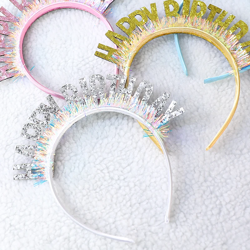 Baking Cake Toppers Laser Sequins Happy Birthday Headband Flash Words Birthday Party Fairy Birthday Hat Hair Band Decoration
Baking Cake Toppers Laser Sequins Happy Birthday Headband Flash Words Birthday Party Fairy Birthday Hat Hair Band Decoration