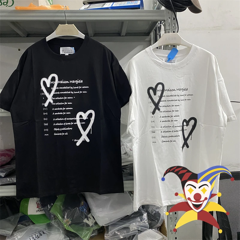New MM6 Margiela T-Shirt Men Women Love Calendar Printing T Shirt Top Tee Short Sleeve
New MM6 Margiela T-Shirt Men Women Love Calendar Printing T Shirt Top Tee Short Sleeve