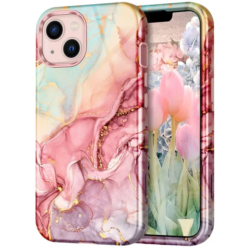 Disney Compatible with iPhone 13 Case, Marble Pattern 3 in 1 Heavy Duty Shockproof Full Body Rugged Hard PC+Soft Silicon
Disney Compatible with iPhone 13 Case, Marble Pattern 3 in 1 Heavy Duty Shockproof Full Body Rugged Hard PC+Soft Silicon