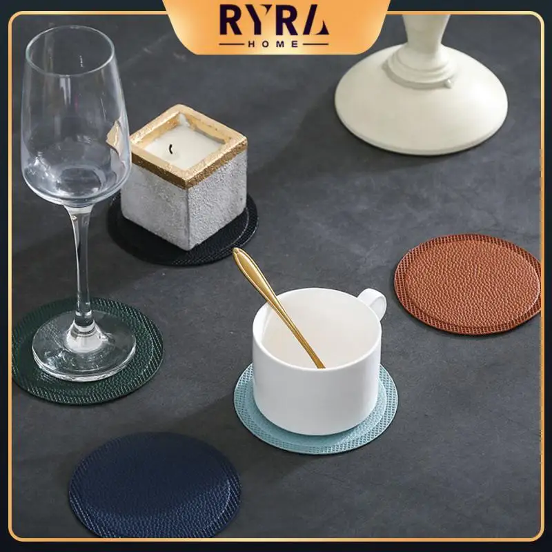 1pcs Waterproof Pu Leather Coaster Heat Resistant Round Cup Coaster Cup Mat Tableware Mat Bowl Placemat Home Tableware Decor
1pcs Waterproof Pu Leather Coaster Heat Resistant Round Cup Coaster Cup Mat Tableware Mat Bowl Placemat Home Tableware Decor