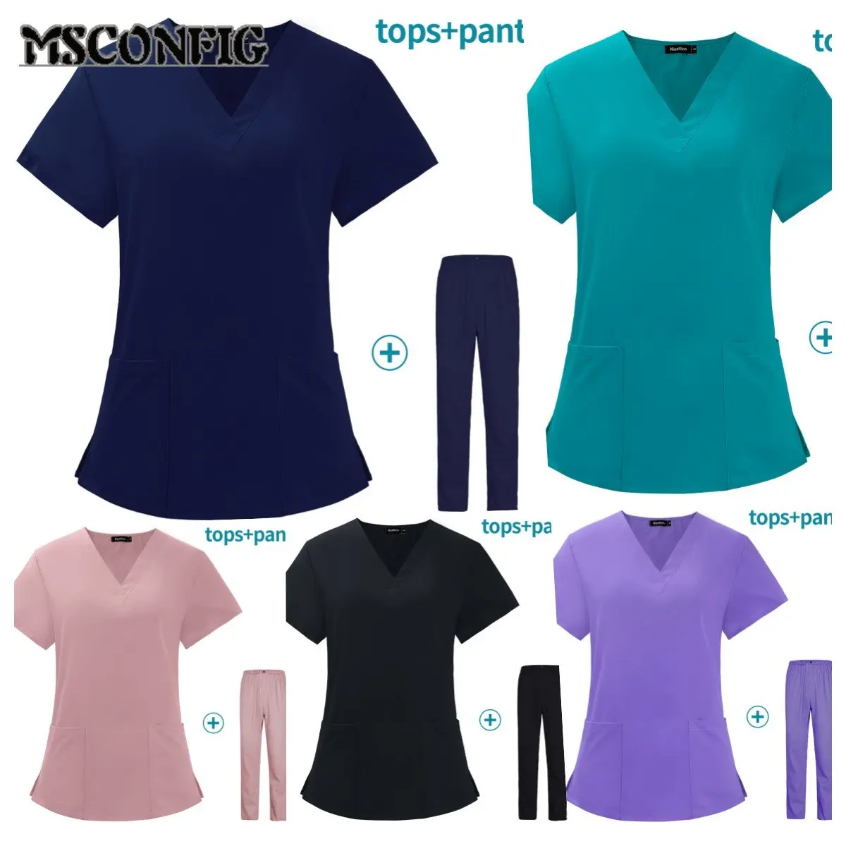 Pet grooming institution Scrubs set High Quality Spa Uniforms Unisex V-Neck Work clothes Medical suits clothes Scrubs Tops Pants
Pet grooming institution Scrubs set High Quality Spa Uniforms Unisex V-Neck Work clothes Medical suits clothes Scrubs Tops Pants