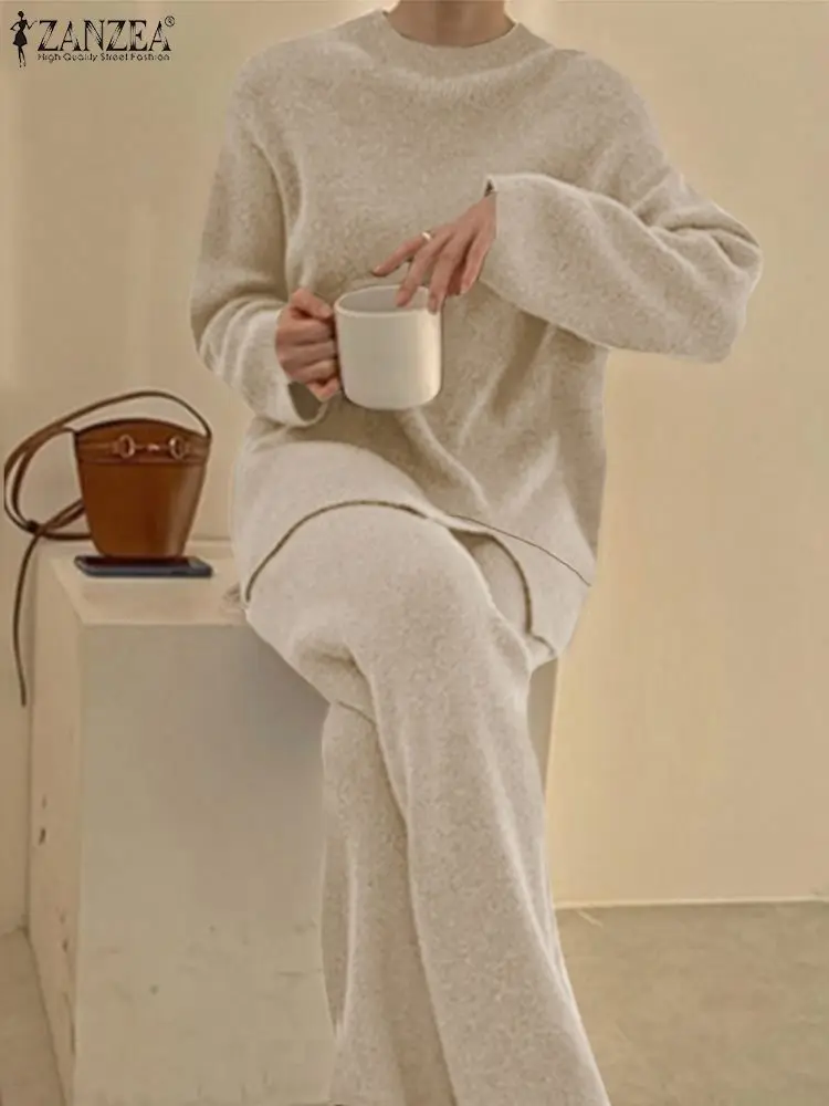 ZANZEA Loose Vintage Sets 2PCS Irregular Blouse Tracksuits Pant Solid Elastic Waist Long Trousers Women Matching Sets Oversized
ZANZEA Loose Vintage Sets 2PCS Irregular Blouse Tracksuits Pant Solid Elastic Waist Long Trousers Women Matching Sets Oversized