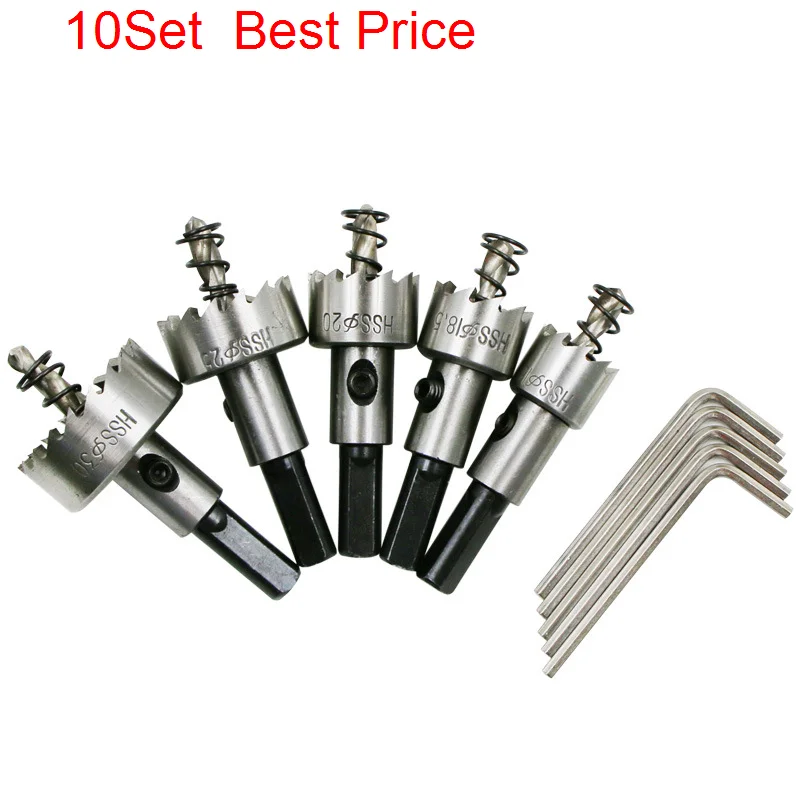 10set/lot 5Pcs/set Hss High Speed Steel Hole Opener Bit Aluminum Hole Opener Sheet Metal Reamer 16-30mm
10set/lot 5Pcs/set Hss High Speed Steel Hole Opener Bit Aluminum Hole Opener Sheet Metal Reamer 16-30mm