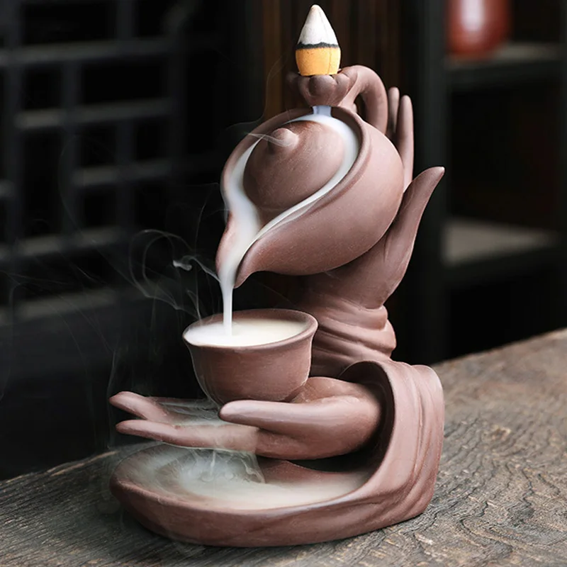 Purple Clay Incense Burner Sandalwood Chinese Creative Waterfall Backflow Incense Burner Vintage Bruleur Encens Home Decoration
Purple Clay Incense Burner Sandalwood Chinese Creative Waterfall Backflow Incense Burner Vintage Bruleur Encens Home Decoration
