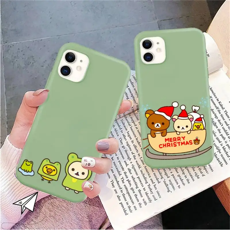 Rilakkuma Phone Case for iPhone 11 12 13 Mini Pro Xs Max 8 7 6 6S Plus X XR Solid Candy Color Case
Rilakkuma Phone Case for iPhone 11 12 13 Mini Pro Xs Max 8 7 6 6S Plus X XR Solid Candy Color Case