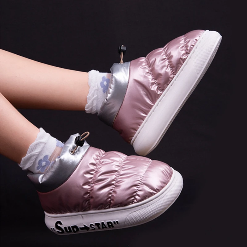 Waterproof Ankle Boots Women's Winter Shoes Plus Velvet Thick Bottom Light Warm Cotton Down Female Snow Boots with Platform
Waterproof Ankle Boots Women's Winter Shoes Plus Velvet Thick Bottom Light Warm Cotton Down Female Snow Boots with Platform