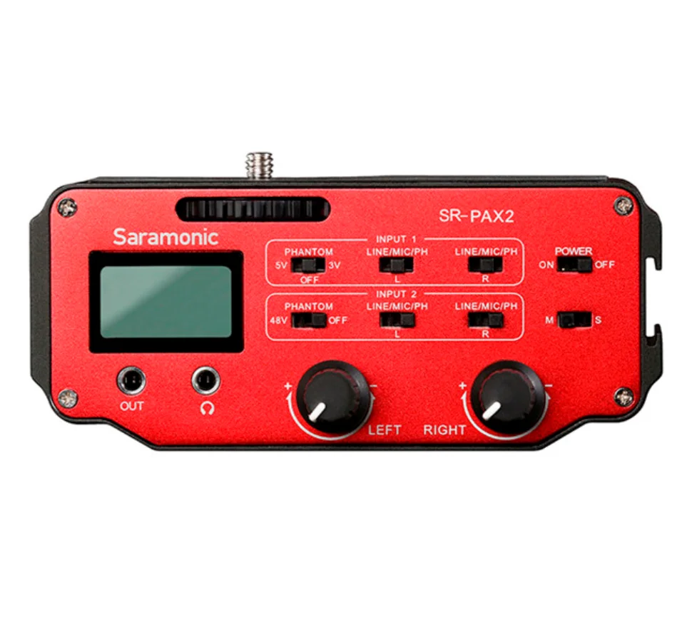 Saramonic SR-PAX2 Audio Mixer Preamplifier Two XLR And 3.5mm Jack For DSLR Mirrorless Blackmagic Design Pocket Cinema Camera
Saramonic SR-PAX2 Audio Mixer Preamplifier Two XLR And 3.5mm Jack For DSLR Mirrorless Blackmagic Design Pocket Cinema Camera