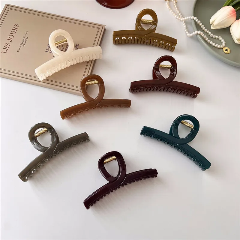 French Vintage Multicolor Geometric Acrylic Hair Clip Claw for Women Girls Simple Barrette Hairwear Hair Accessories Handmade
French Vintage Multicolor Geometric Acrylic Hair Clip Claw for Women Girls Simple Barrette Hairwear Hair Accessories Handmade