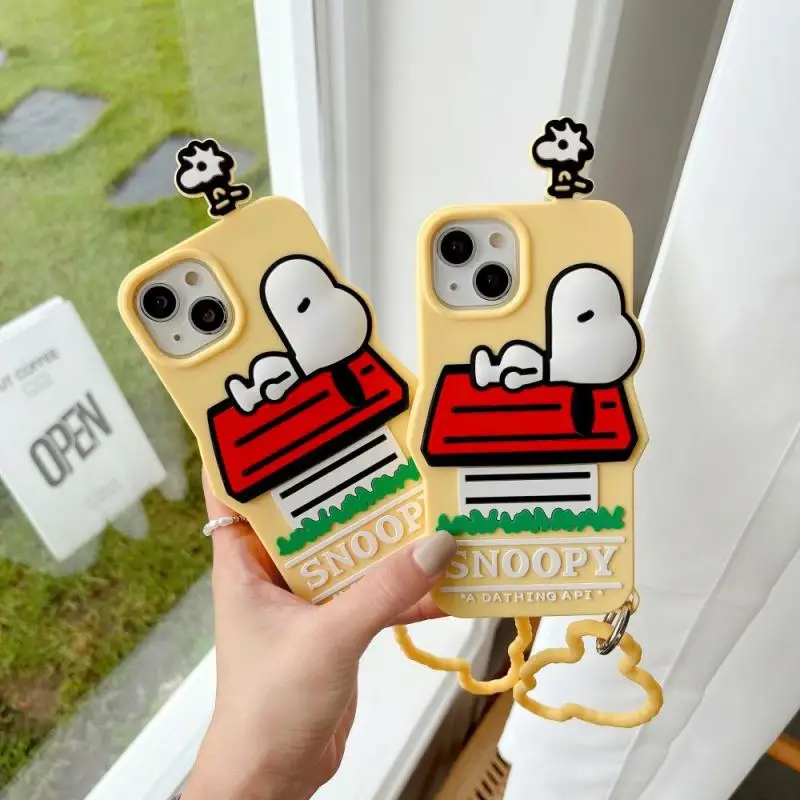 Милый чехол Snoopy для Iphone13Promax, Модный чехол в стиле Ins, мультяшный кавайный аниме для Apple 12 11, силиконовый чехол с защитой от падения
Милый чехол Snoopy для Iphone13Promax, Модный чехол в стиле Ins, мультяшный кавайный аниме для Apple 12 11, силиконовый чехол с защитой от падения