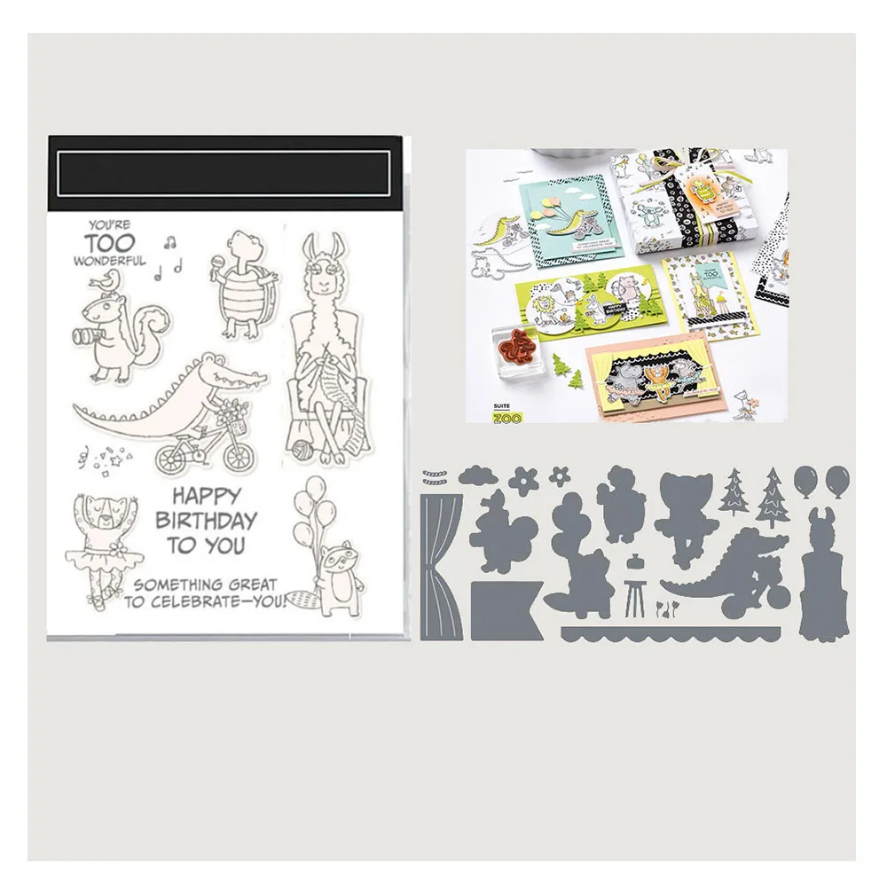 2024 Cute Animals Metal Cutting Dies And Clear Stamps Scrapbook Diary Decoration Embossing Template Diy Greeting Card Handmade
2024 Cute Animals Metal Cutting Dies And Clear Stamps Scrapbook Diary Decoration Embossing Template Diy Greeting Card Handmade