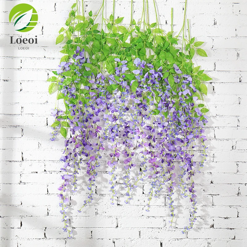1Pc Wisteria Artificial Flowers Vine Hanging wisteria flowers Garland for Wedding Party Garden Outdoor Room Wall Arch Decoration
1Pc Wisteria Artificial Flowers Vine Hanging wisteria flowers Garland for Wedding Party Garden Outdoor Room Wall Arch Decoration