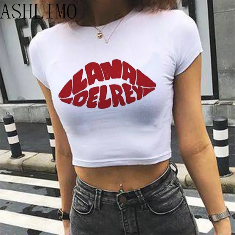 Crop Top Clothing Lana Del Rey Aesthetics T-Shirt Women Funny Print Fans Tshirt Streetwear Women Graphic Summer Female T-Shirts
Crop Top Clothing Lana Del Rey Aesthetics T-Shirt Women Funny Print Fans Tshirt Streetwear Women Graphic Summer Female T-Shirts