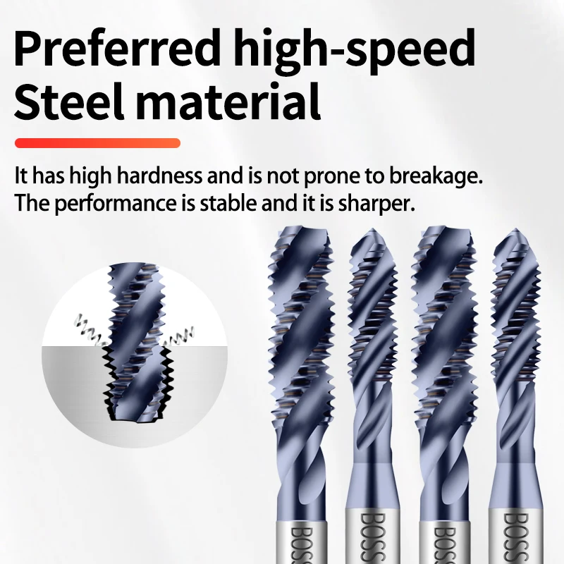 ЛЕНТЫ BOSS HSSE-M35 Стандартный спиральный рифленый метчик JIS UNC 2-56 3-48 4-40 6-32 10-24 12-24 1/4 3/8 1/2 1-8 Метчики для машинной резьбы
ЛЕНТЫ BOSS HSSE-M35 Стандартный спиральный рифленый метчик JIS UNC 2-56 3-48 4-40 6-32 10-24 12-24 1/4 3/8 1/2 1-8 Метчики для машинной резьбы