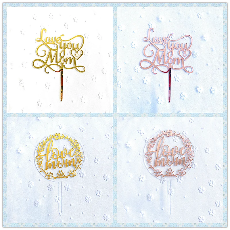 INS New Cake Topper Beauty Mom Birthday Happy Mother's Day Decoration Party Rose Flowers Heart Cupcake Baking Decor DIY
INS New Cake Topper Beauty Mom Birthday Happy Mother's Day Decoration Party Rose Flowers Heart Cupcake Baking Decor DIY