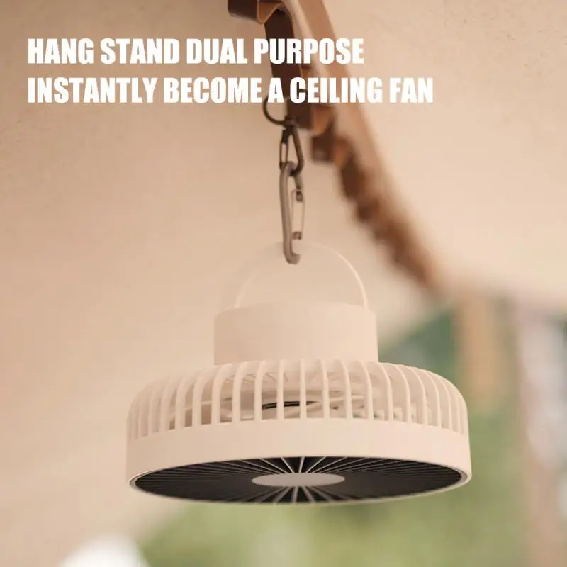 

Portable Student Dormitory Hanging Fan 3 Gears Mute Multi-purpose Electric Fan Wind Power Tripod Fan Summer Gifts Led Lighting