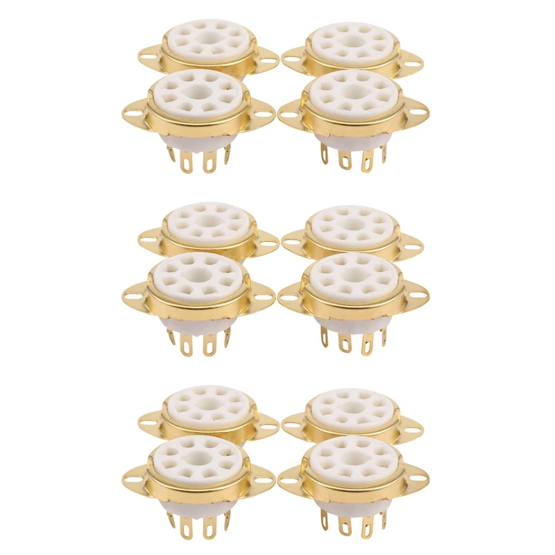 12PC 8 Pin Ceramic Socket Tube Top Vacuum Octal Value For KT88 EL34 6V6 6650 274B
12PC 8 Pin Ceramic Socket Tube Top Vacuum Octal Value For KT88 EL34 6V6 6650 274B