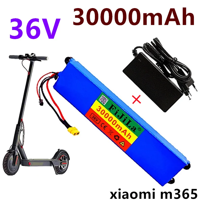 2022 новый блок литиевой батареи 36 в 30 Ач, для аккумулятора xiaomi mijia m365, Электрический скутер bms + зарядное устройство