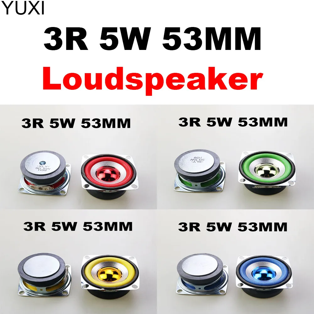 1Pcs 3R 5W Mini Portable Audio Full Range Speaker Driver 3Ohm 5W 53mm Sound Loudspeaker DIY Bluetooth Music Speaker Home Theater
1Pcs 3R 5W Mini Portable Audio Full Range Speaker Driver 3Ohm 5W 53mm Sound Loudspeaker DIY Bluetooth Music Speaker Home Theater