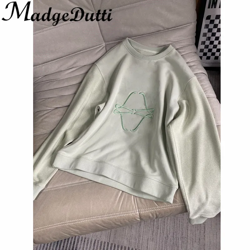 12.6 MadgeDutti Fashion New Embroidery Letter O-Neck Long Sleeve Loose Comfortable Sweatshirt Women
12.6 MadgeDutti Fashion New Embroidery Letter O-Neck Long Sleeve Loose Comfortable Sweatshirt Women