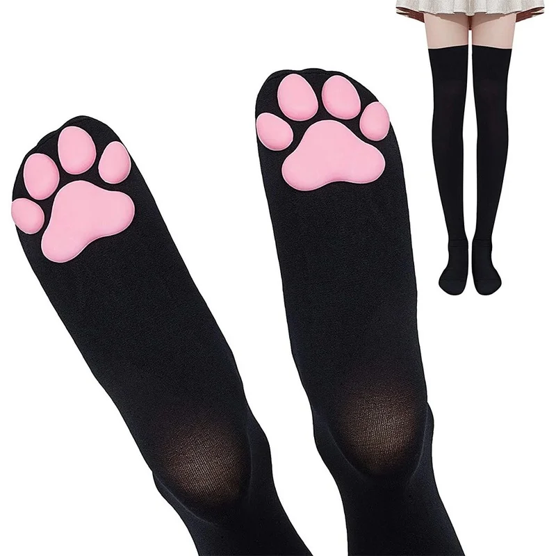 Lolita Overknee Socks 3D Anime Print Cat Socks for Women Girls Cute Cat Paw Stockings White Black Over Knee Thigh Cosplay Sock
Lolita Overknee Socks 3D Anime Print Cat Socks for Women Girls Cute Cat Paw Stockings White Black Over Knee Thigh Cosplay Sock