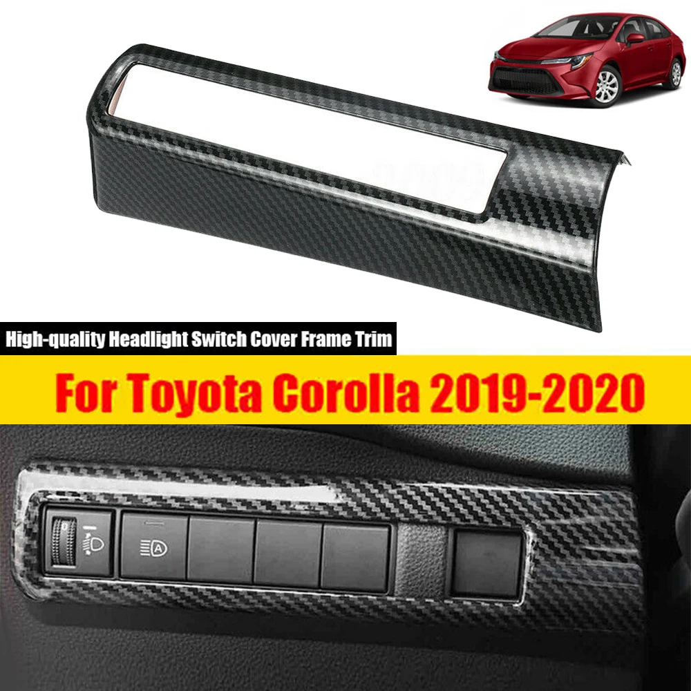 1pcs Headlight Adjustment Switch Decorative Frame For Toyota Corolla 2019-2020 Black Carbon Fiber ABS Car-styling
1pcs Headlight Adjustment Switch Decorative Frame For Toyota Corolla 2019-2020 Black Carbon Fiber ABS Car-styling