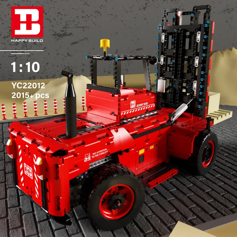 Six-wheel Heavy Forklift MOC High-tech Engineering Series APP RC with Motor Version Building Blocks Bricks Toys Kids Gift Set
Six-wheel Heavy Forklift MOC High-tech Engineering Series APP RC with Motor Version Building Blocks Bricks Toys Kids Gift Set