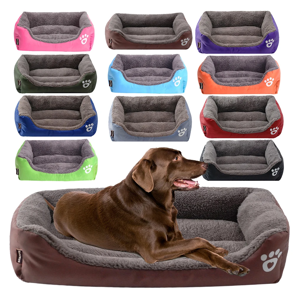 

S-3XL Large Warm Large Dog Sofa Bed Dog Kneel Cat Mats House Cushion Pet Sleeping Sofa Beds Mat for Large and Small Dog House